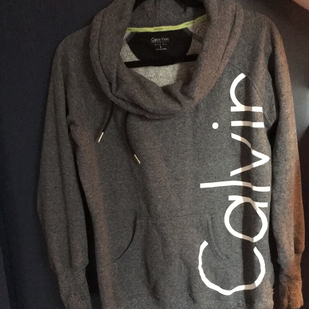 Calvin Klein performance cowl neck pullover,size L